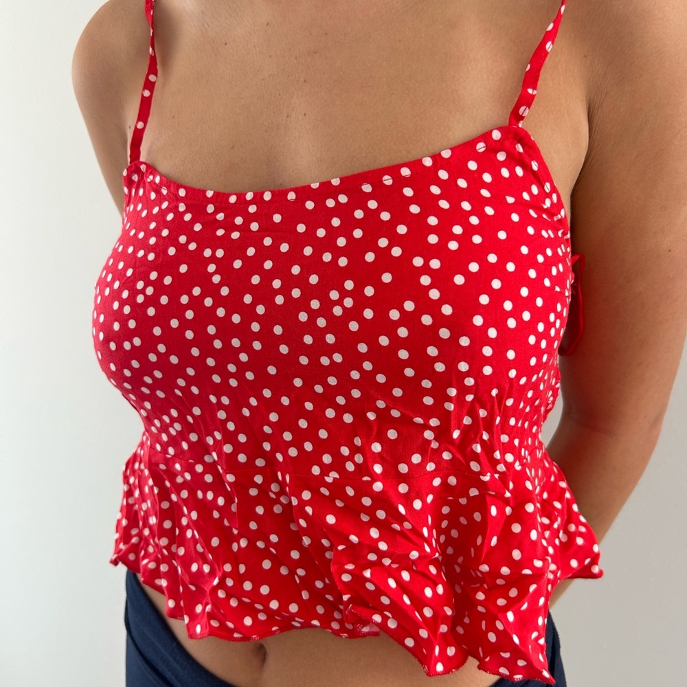 Polka dot tank top